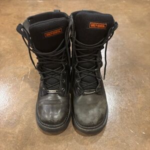 Harley Davidson full grain leather biker boots